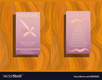 Brochure template layout cover design annual vector image