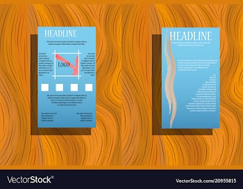 Brochure template layout cover design annual vector image