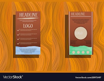 Brochure template layout cover design annual vector image