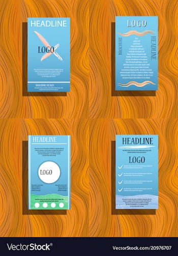 Brochure template layout cover design annual vector image