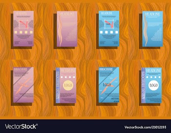 Brochure template layout cover design annual vector image