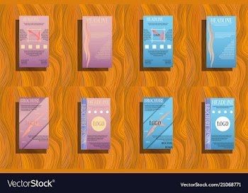 Brochure template layout cover design annual vector image