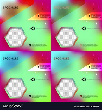 Brochure template layout design corporate vector image