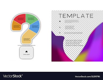 Brochure template layout design corporate vector image