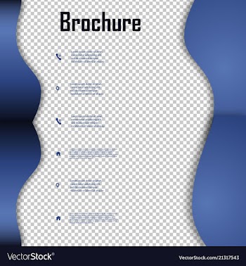 Brochure template layout design corporate vector image