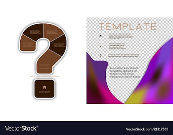 Brochure template layout design corporate vector image
