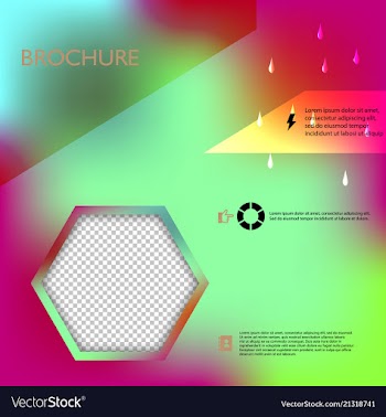Brochure template layout design corporate vector image