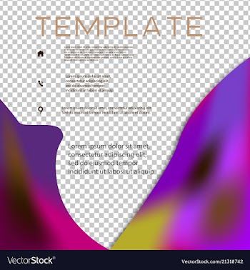 Brochure template layout design corporate vector image