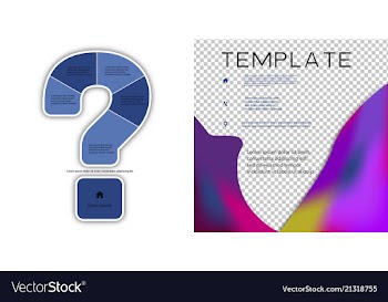 Brochure template layout design corporate vector image
