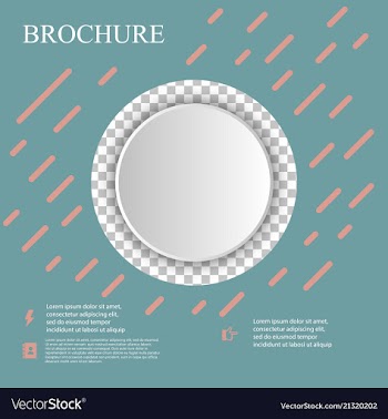 Brochure template layout design corporate vector image
