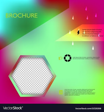 Brochure template layout design corporate vector image