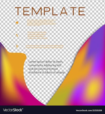 Brochure template layout design corporate vector image