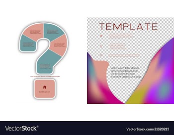 Brochure template layout design corporate vector image