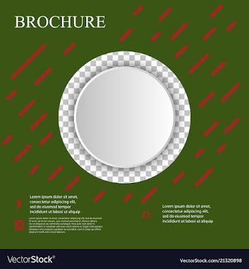 Brochure template layout design corporate vector image