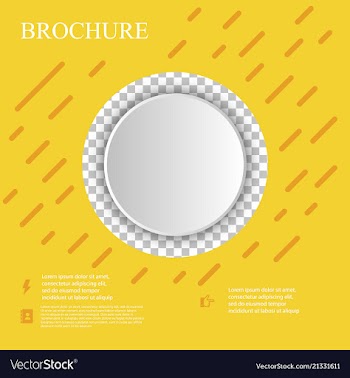 Brochure template layout design corporate vector image