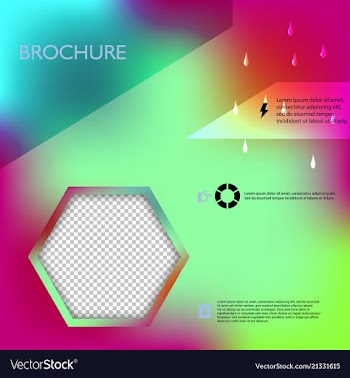Brochure template layout design corporate vector image