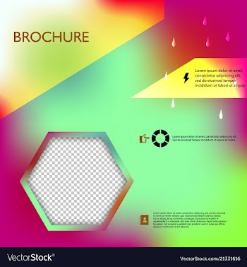 Brochure template layout design corporate vector image