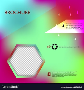 Brochure template layout design corporate vector image