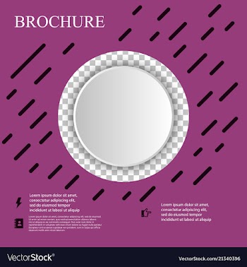 Brochure template layout design corporate vector image