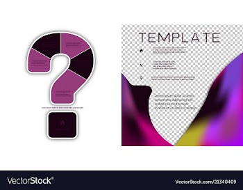 Brochure template layout design corporate vector image