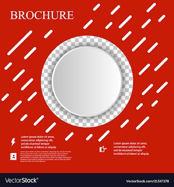 Brochure template layout design corporate vector image