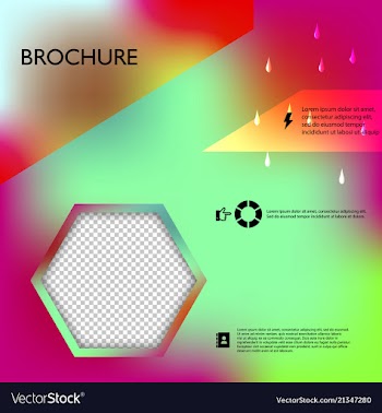 Brochure template layout design corporate vector image