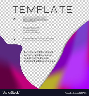 Brochure template layout design corporate vector image