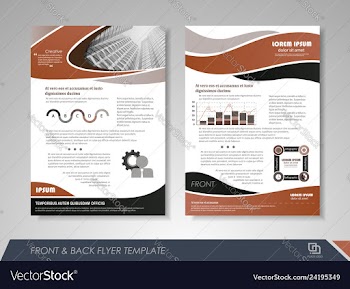Brochure template vector image