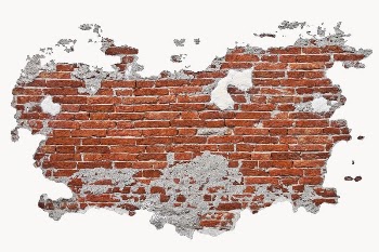 Broken brick wall graphic | Free Photo - rawpixel