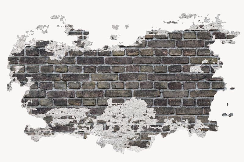Broken brick wall png sticker | Free PNG - rawpixel