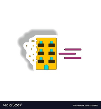 Broken by hurricane hurricane disaster vector image