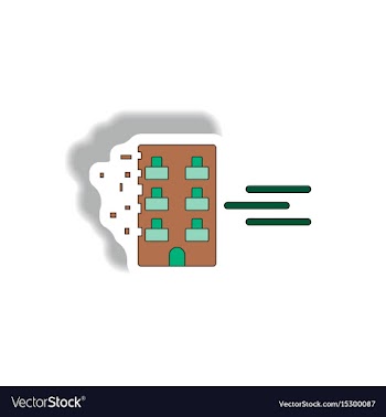 Broken by hurricane hurricane disaster vector image