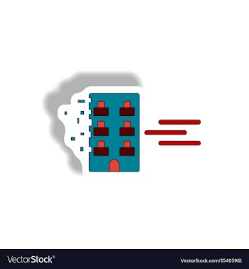Broken by hurricane hurricane disaster vector image