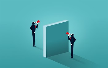  Broken Communication - Businessmen Unable to Communicate 