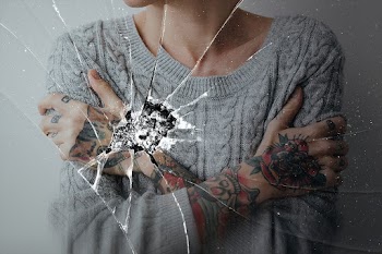 Broken glass effect psd background mockup… | Free stock illustration | High Resolution graphic