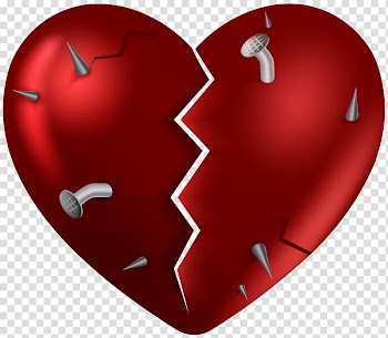 Broken heart , Broken heart , Broken Heart transparent background PNG clipart