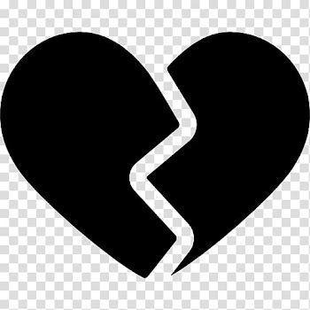 Broken heart , broken heart transparent background PNG clipart