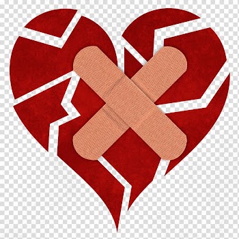 Broken heart covered in bandage, Broken heart Takotsubo cardiomyopathy Healing, Scarred heart transparent background PNG clipart