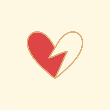 Broken heart doodle icon | Free stock vector - 892953