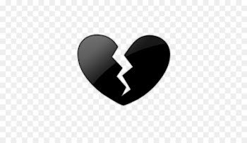 Broken heart Emoji Clip art - Cracked Heart Cliparts 