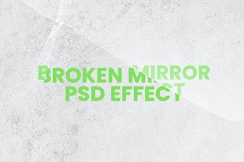 Broken mirror PSD effect mockup psd with gray… | Free stock illustration | High Resolution graphic