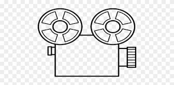 Broken Movie Camera Old Tape Clip Art At Vector Online - Video Camera Line Drawing