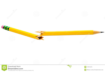 Broken pencil stock photo. Image of convenience, failure - 27944276