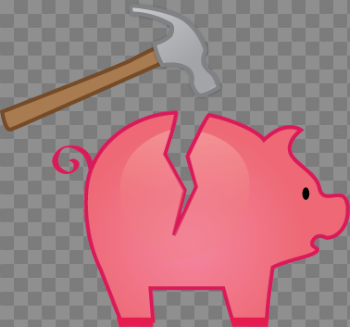 Broken Piggy Bank Clipart Father Free & Clip Art Images #22251 ...