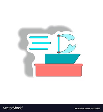 Broken sail in storm boat in hurracian disaster vector image