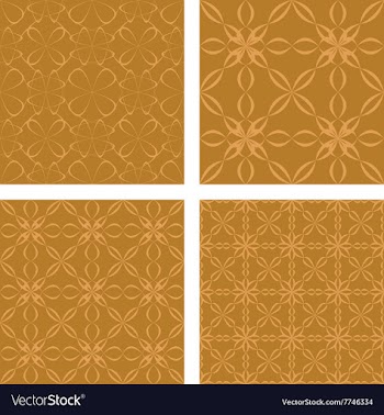 Bronze color seamless pattern background set vector image