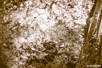 Bronze foil crumpled