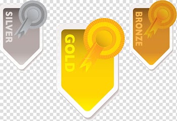 Bronze Gold Copper Ribbon, silver bronze transparent background PNG clipart