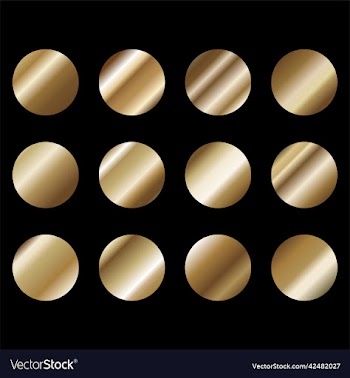 bronze gradients circular metals set