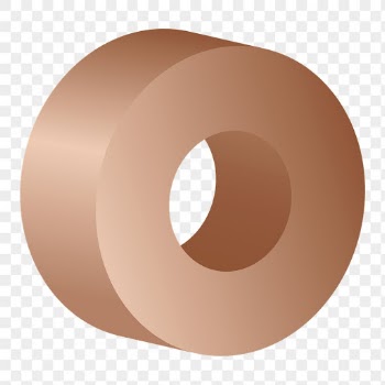 Bronze ring pyramid png shape, | Free PNG Sticker - rawpixel
